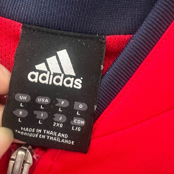 Men's Washington Wizards Official Adidas Warm Up Jacket Size L NBA Blokecore - Picture 3 of 8